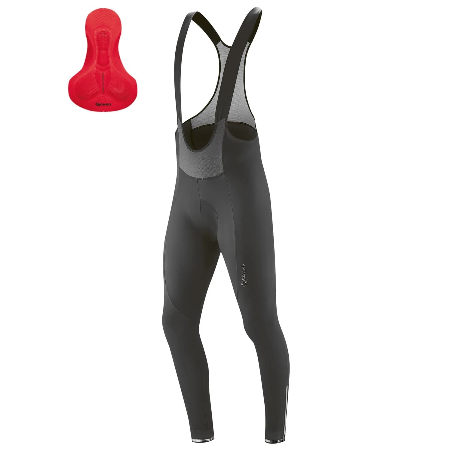 Мъжки клин за колоездене Gonso Sitivo Tight Bib Cycling bottoms - Black / Sitivo Red