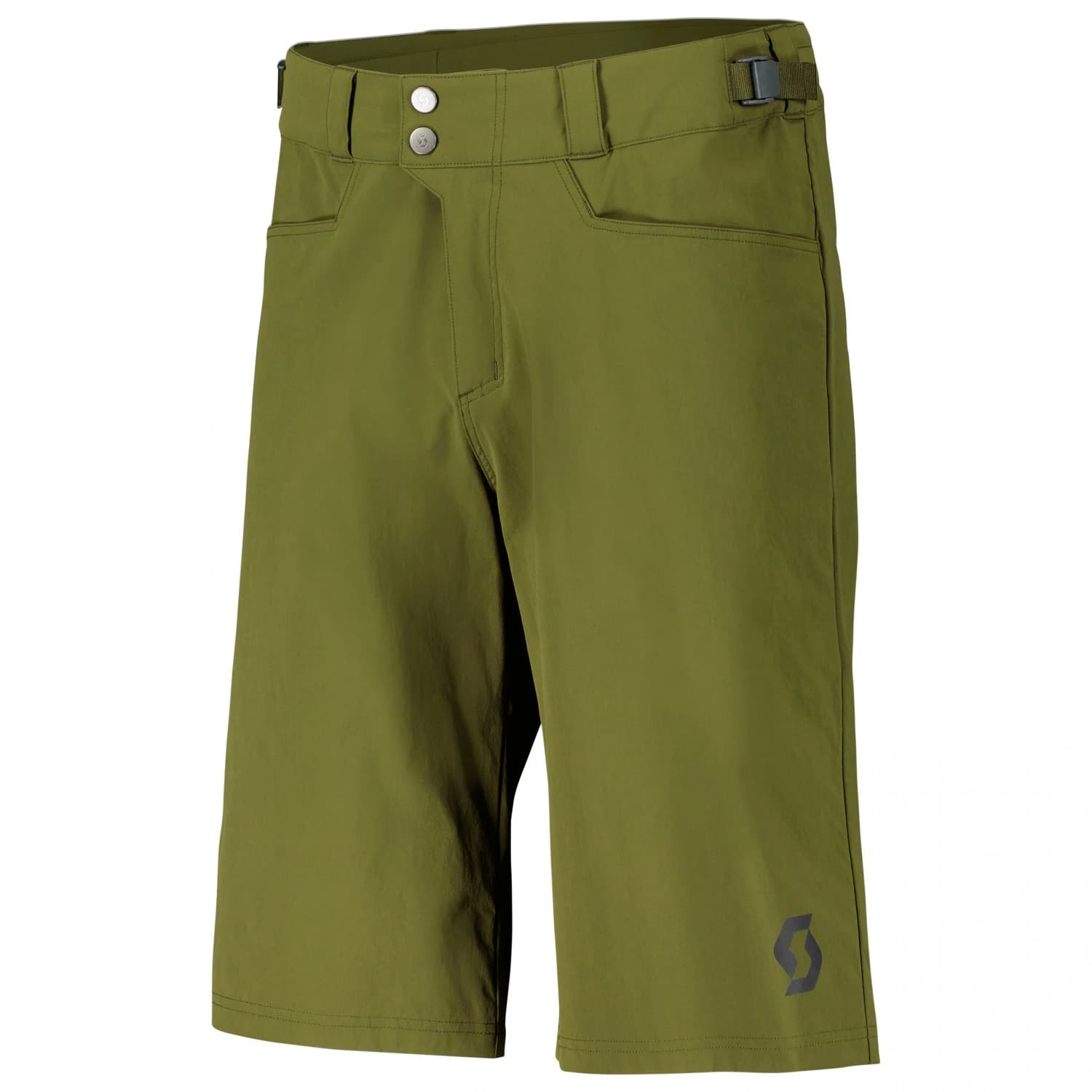 Мъжки шорти за колоездене Scott Shorts Trail Flow with Pad Cycling bottoms - Fir Green