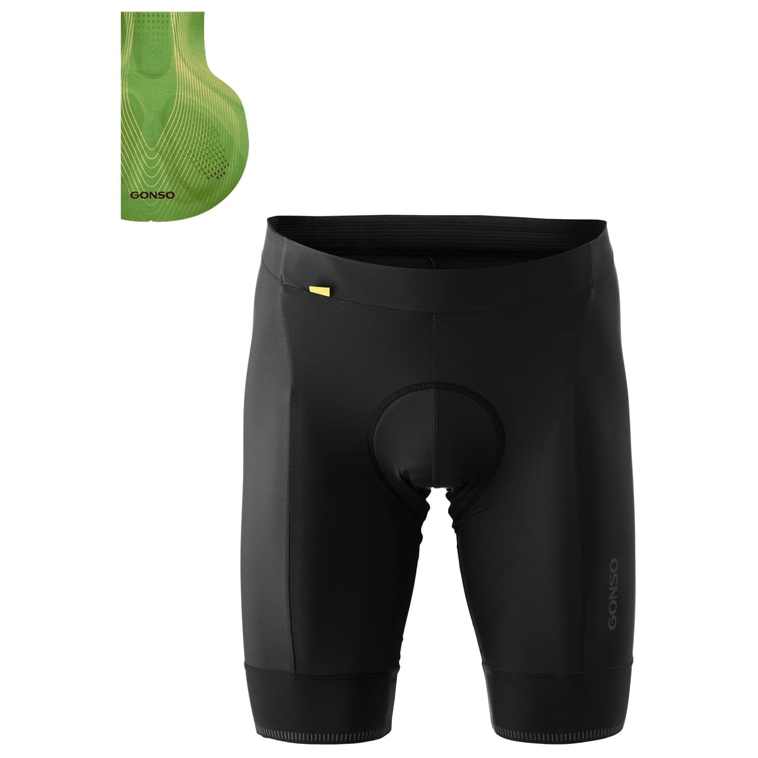 Мъжки шорти за колоездене Gonso Sitivo Cycling bottoms - Black / Bright Green