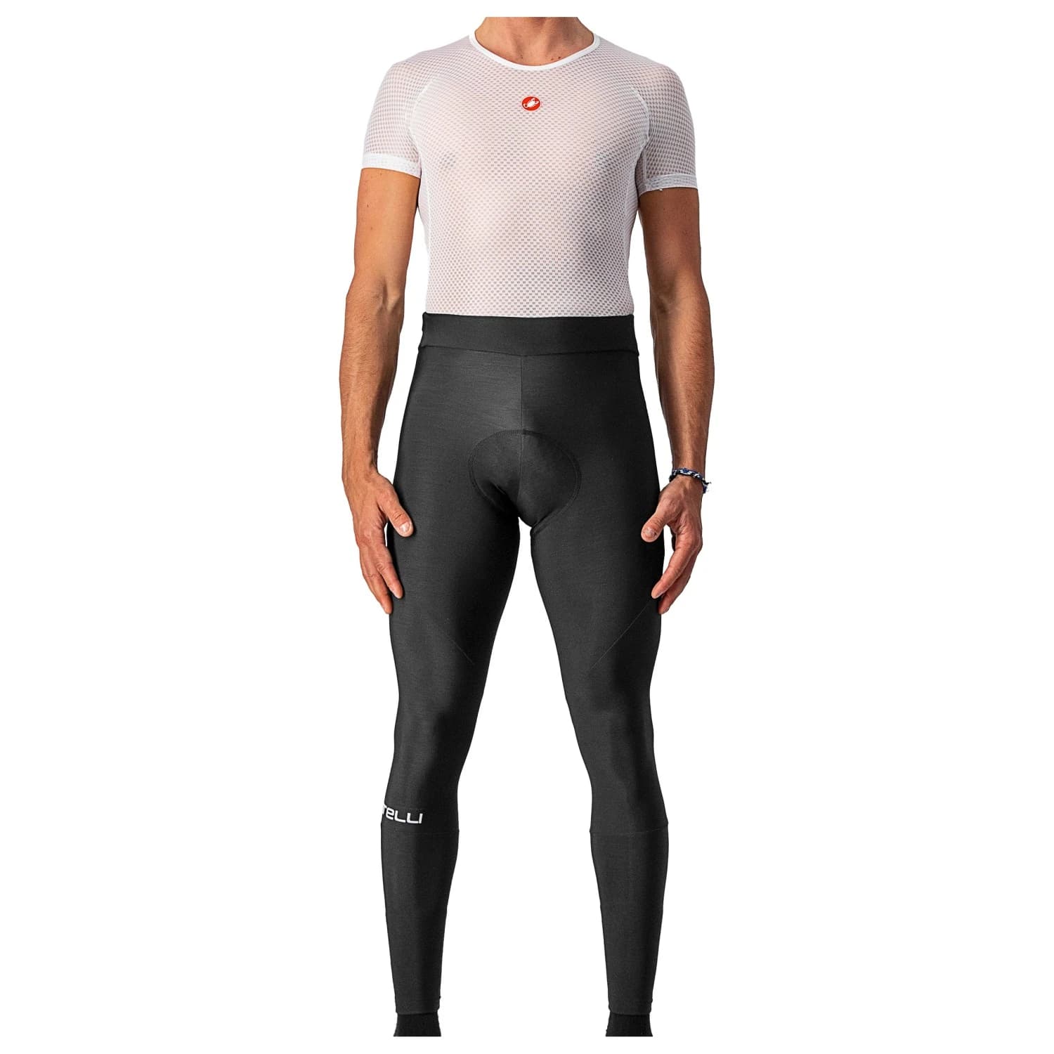 Мъжки дълъг панталон за колоездене Castelli Entrata Tight Cycling bottoms - Black