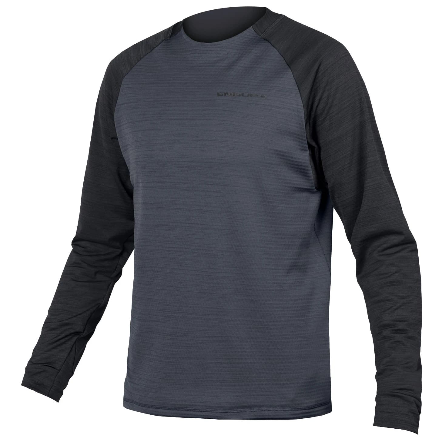 Мъжка фланелка с дълъг ръкав за колоездене Endura Singletrack Fleece Cycling jersey - Black