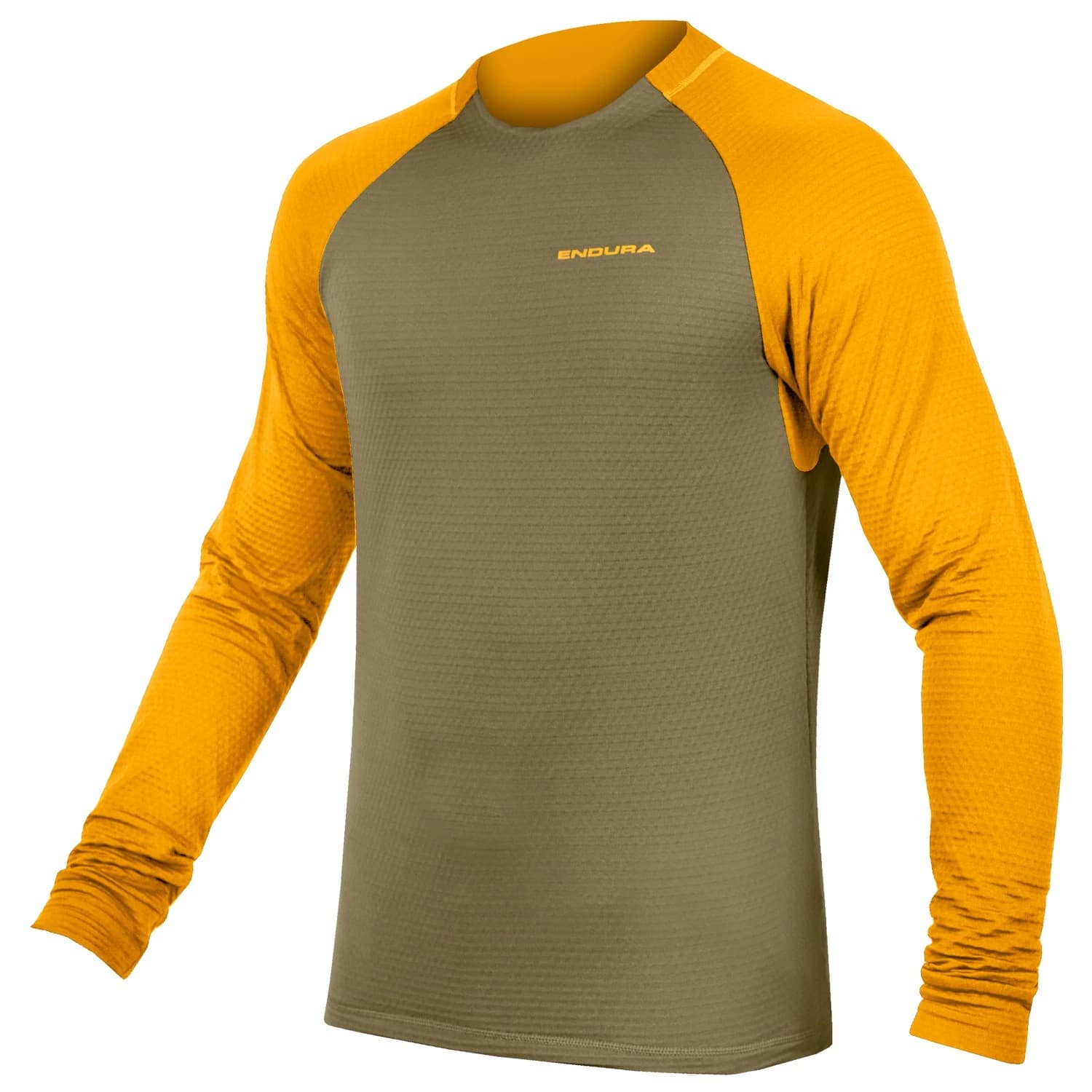 Мъжка фланелка с дълъг ръкав за колоездене Endura Singletrack Fleece Cycling jersey - Tweed Green