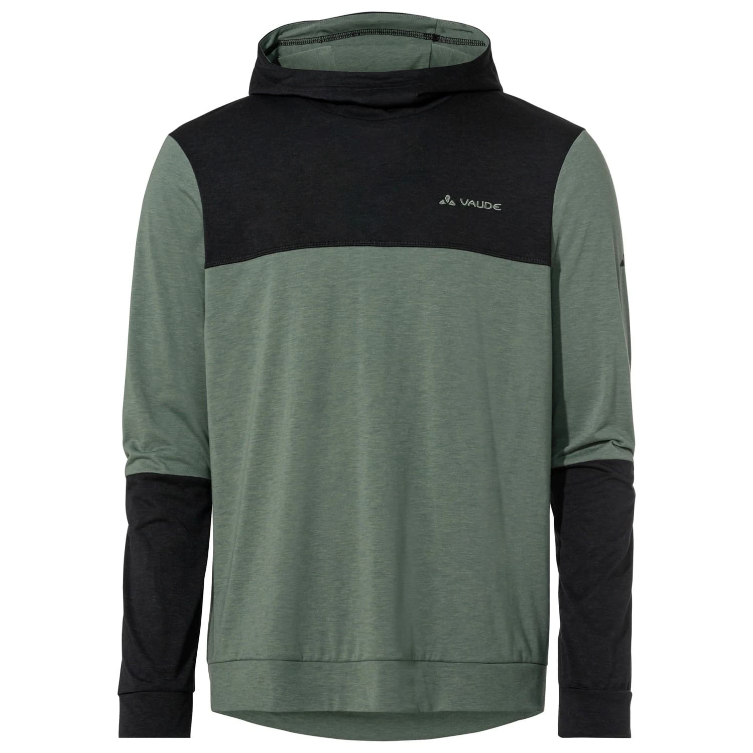 Мъжка фланелка с дълъг ръкав за колоездене Vaude Qimsa Hoody Cycling jersey - Agave