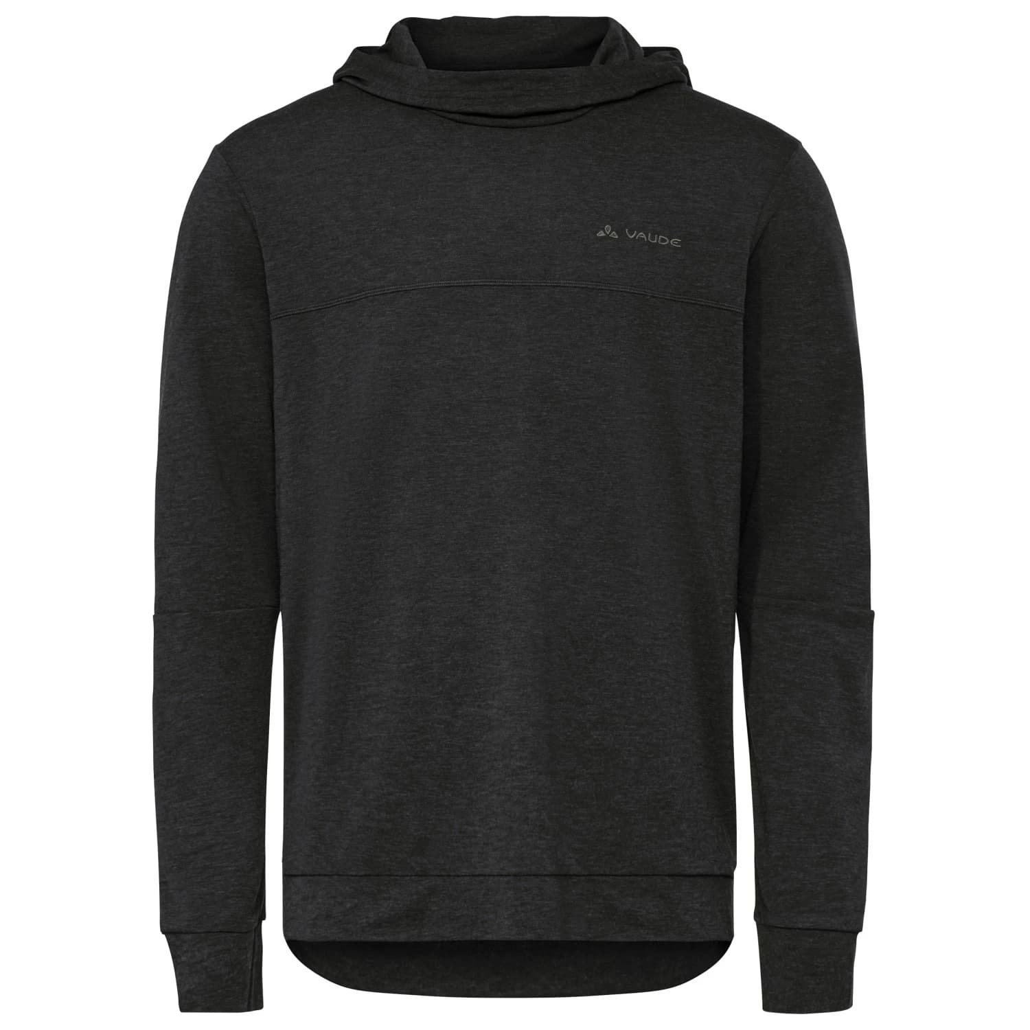 Мъжка фланелка с дълъг ръкав за колоездене Vaude Qimsa Hoody Cycling jersey - Black / Black