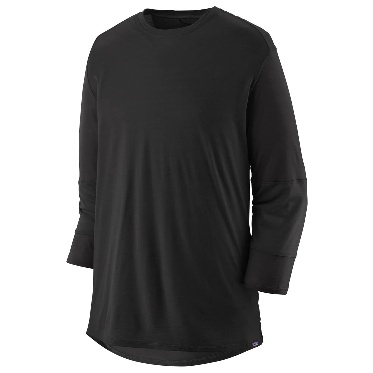 Мъжка фланелка с къс ръкав за колоездене Patagonia Merino 3/4 Sleeve Bike Jersey Cycling jersey - Black