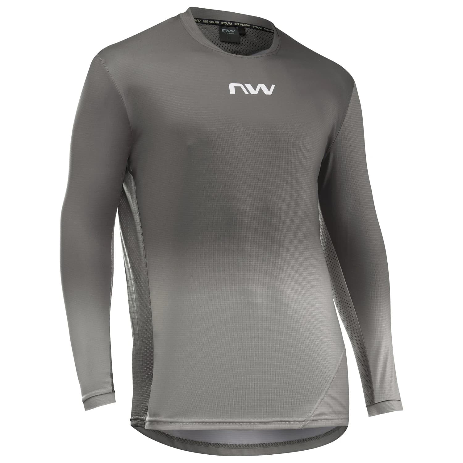 Мъжка фланелка с дълъг ръкав за колоездене Northwave Edge 2 Jersey Long Sleeve Cycling jersey - Sand