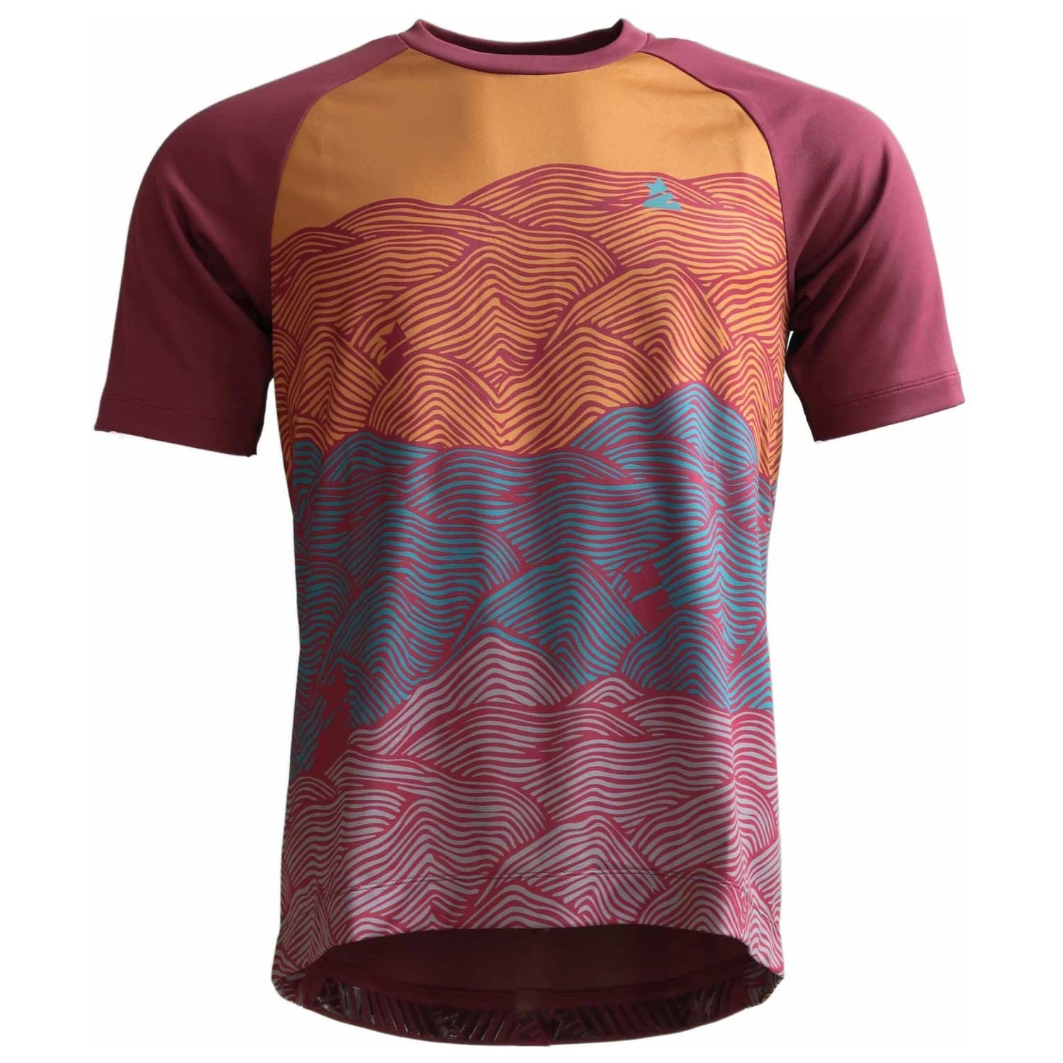 Мъжка фланелка с къс ръкав за колоездене Zimtstern Braapz Shirt S/S Cycling jersey - Windsor Wine