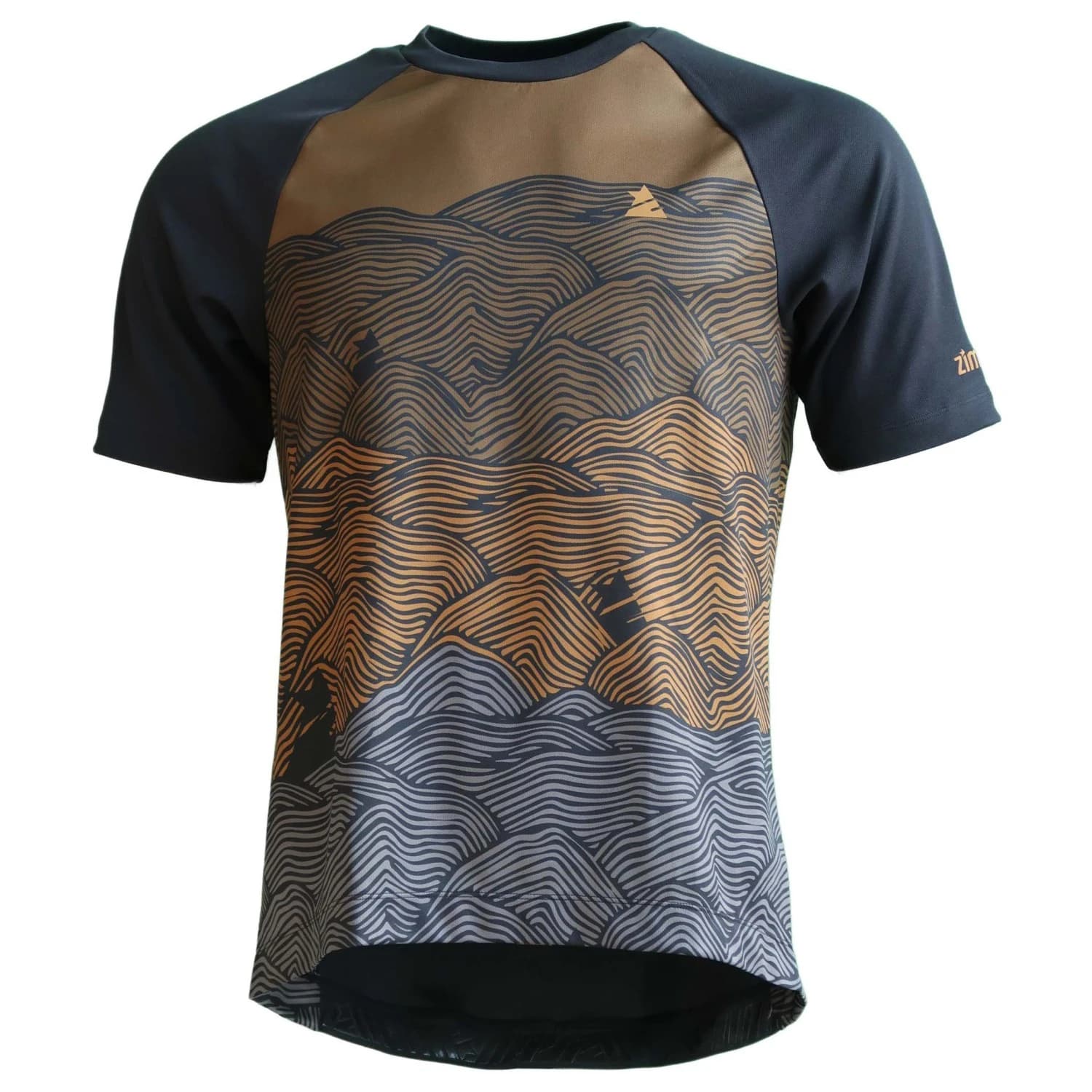 Мъжка фланелка с къс ръкав за колоездене Zimtstern Braapz Shirt S/S Cycling jersey - Pirate Black II