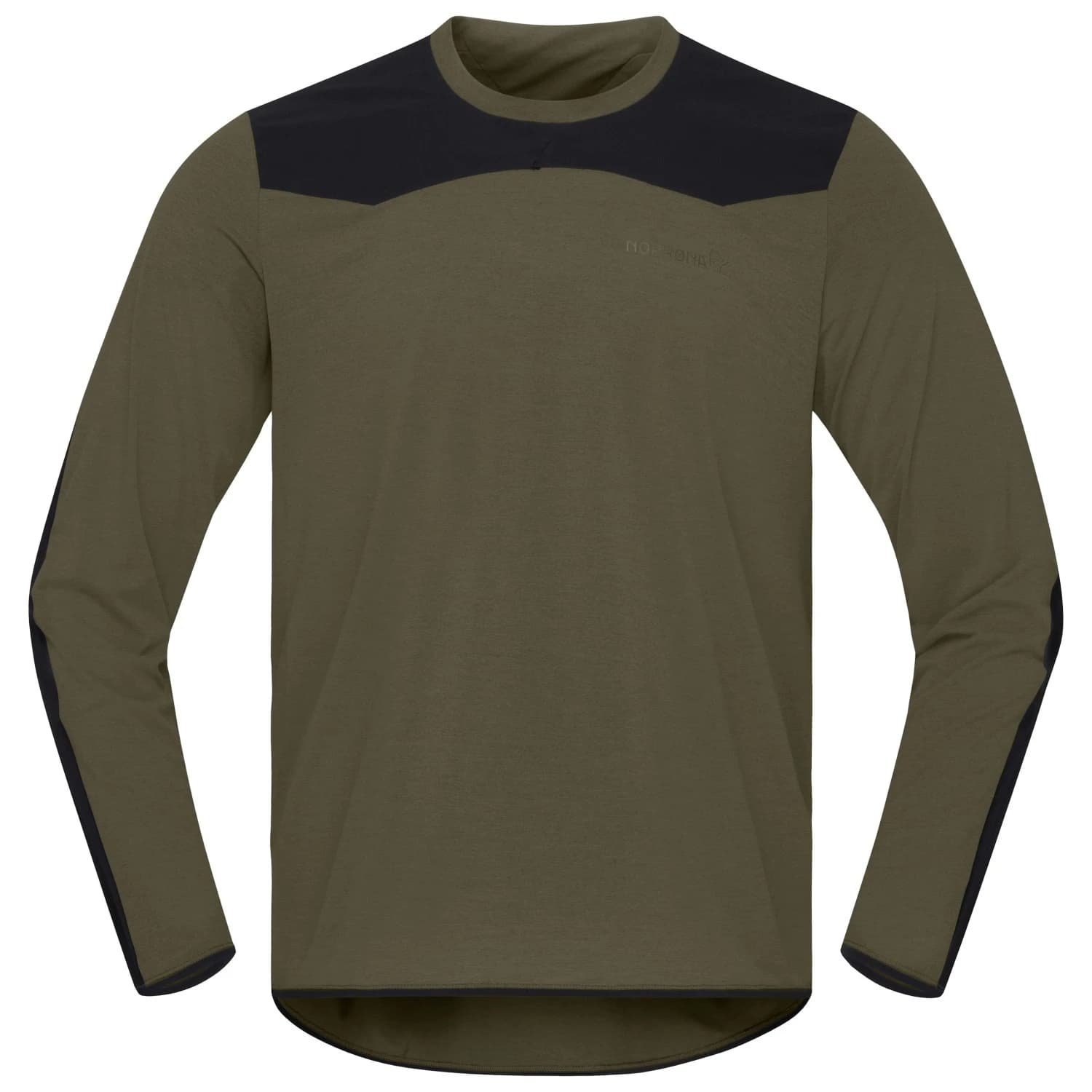 Мъжка фланелка с дълъг ръкав за колоездене Norrøna Skibotn Equaliser Tech Long Sleeve Cycling jersey - Olive Night