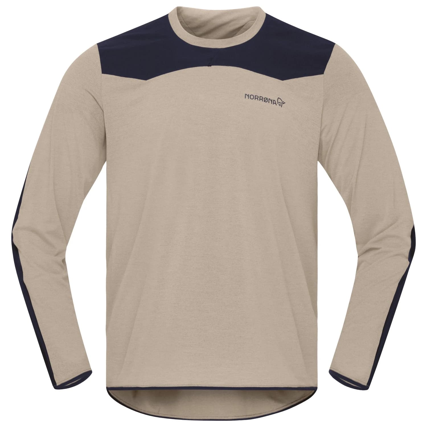 Мъжка фланелка с дълъг ръкав за колоездене Norrøna Skibotn Equaliser Tech Long Sleeve Cycling jersey - Winter Twig / Caviar Black