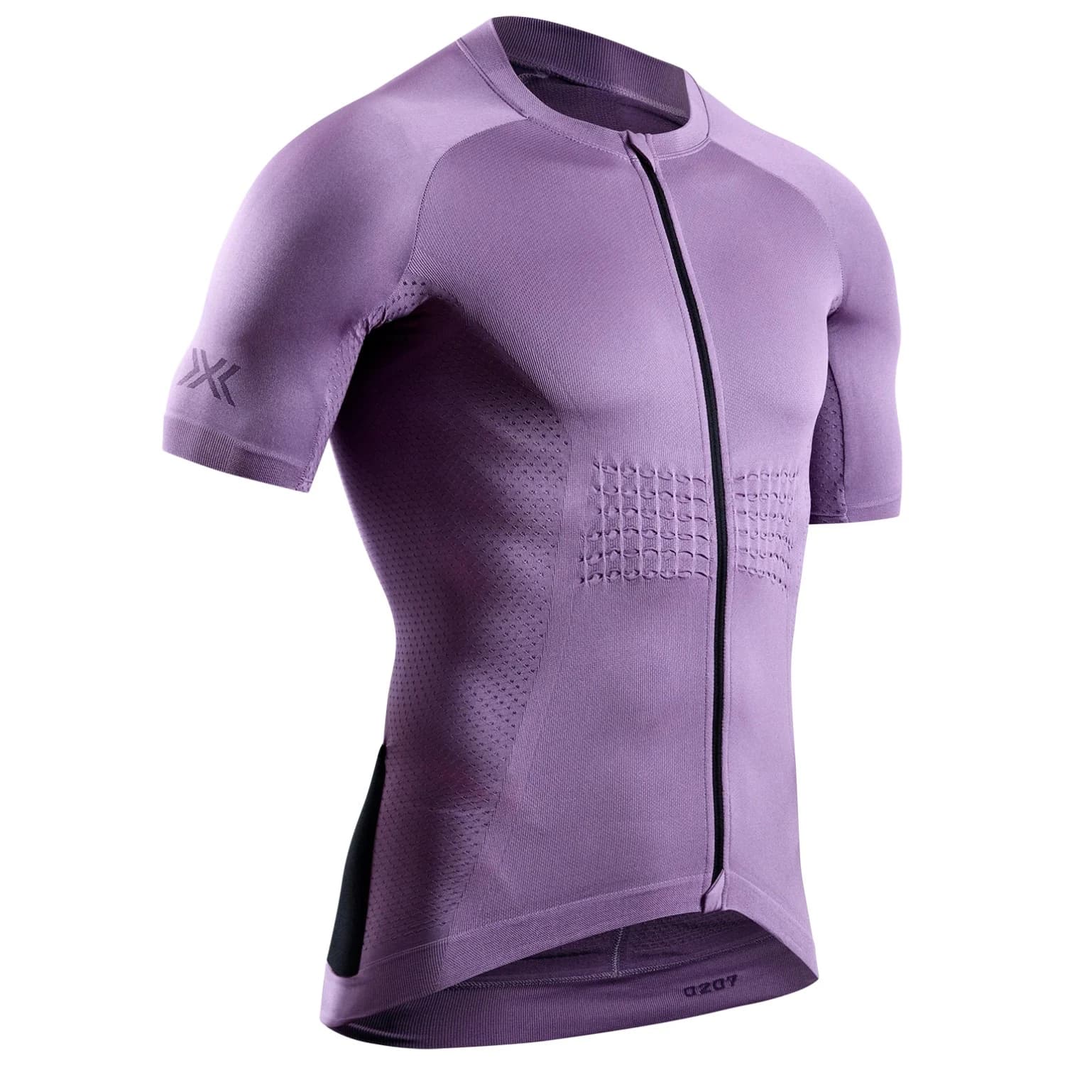 Мъжка фланелка с къс ръкав за колоездене X-bionic Xceed Ride Jersey S/S Cycling jersey - Heather / Lavender Night