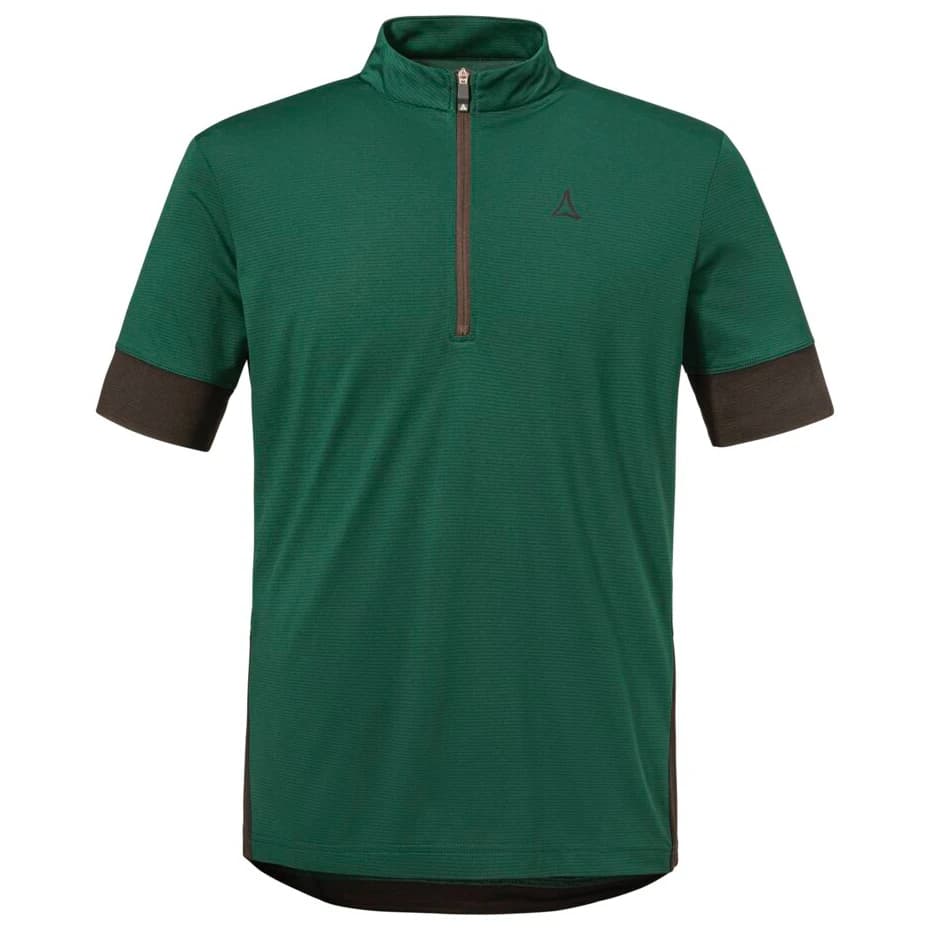 Фланелка с къс ръкав за колоездене Schöffel Shirt Style Pinega Cycling jersey - Fir Green