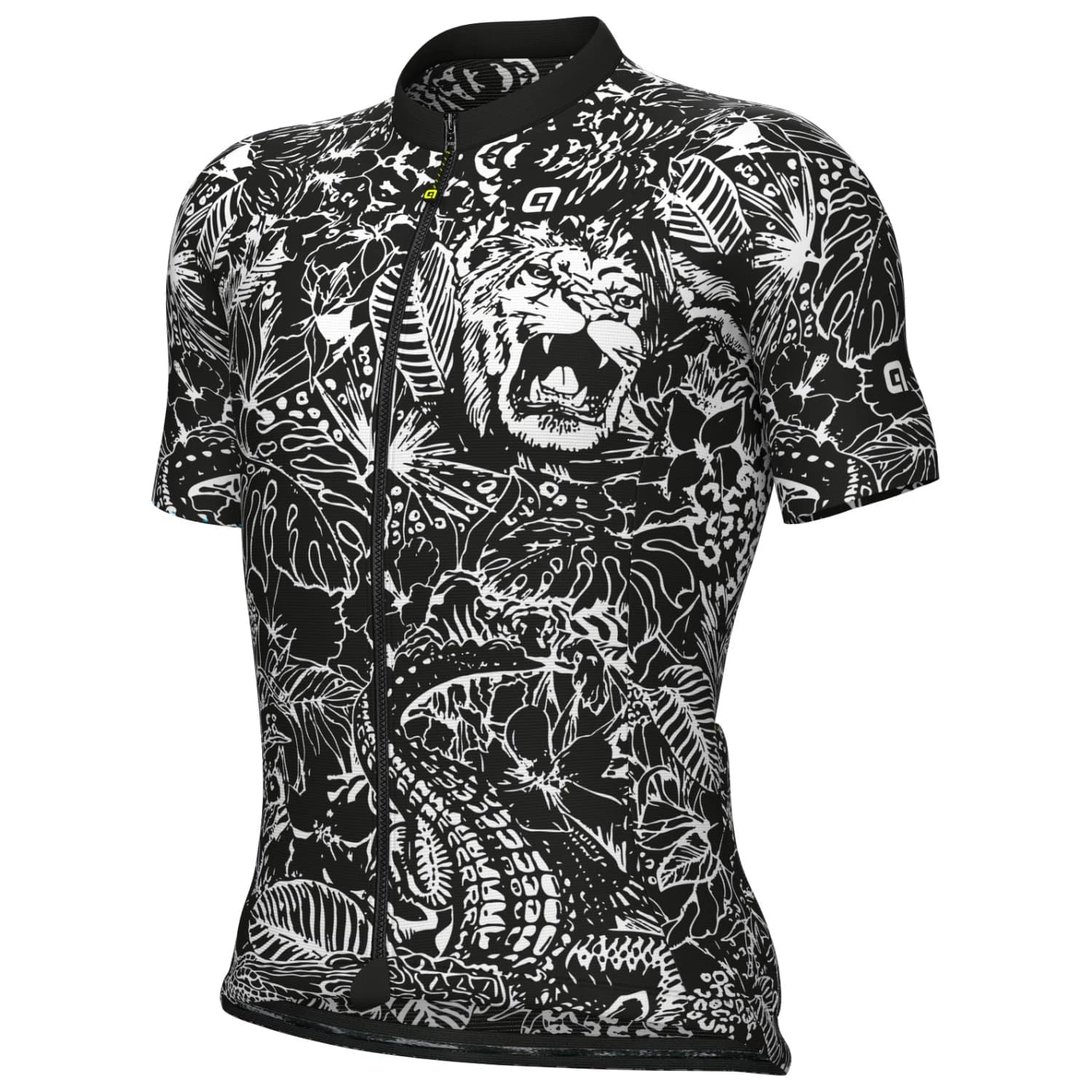 Фланелка с къс ръкав за колоездене Alé Pragma Safari Jersey Cycling jersey - Black