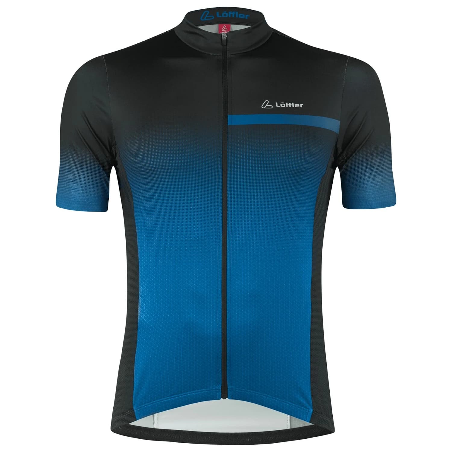 Мъжка фланелка с къс ръкав за колоездене Löffler Bike Jersey Full-Zip Coogan Mid Cycling jersey - Marin