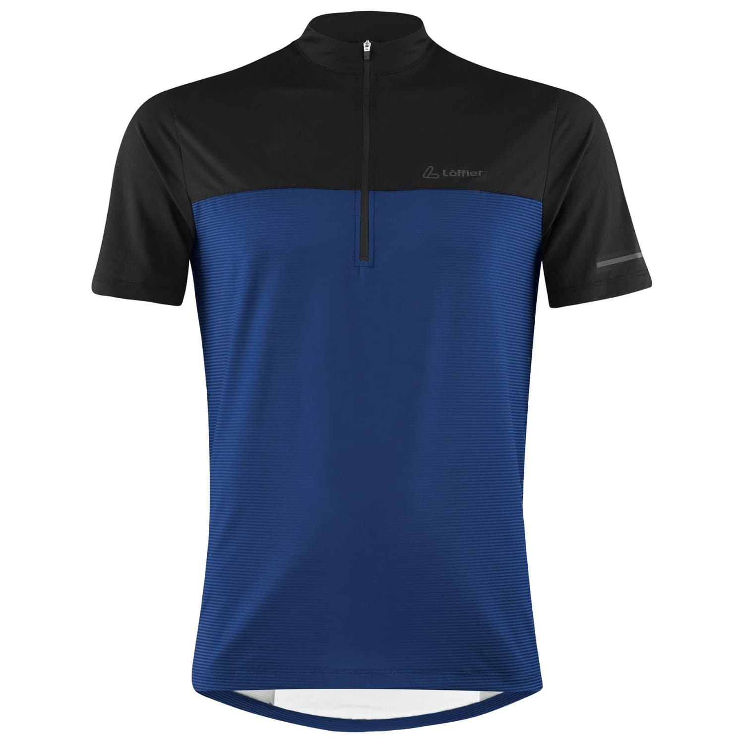 Мъжка фланелка с къс ръкав за колоездене Löffler Bike Shirt Half-Zip Glow Cycling jersey - Navy