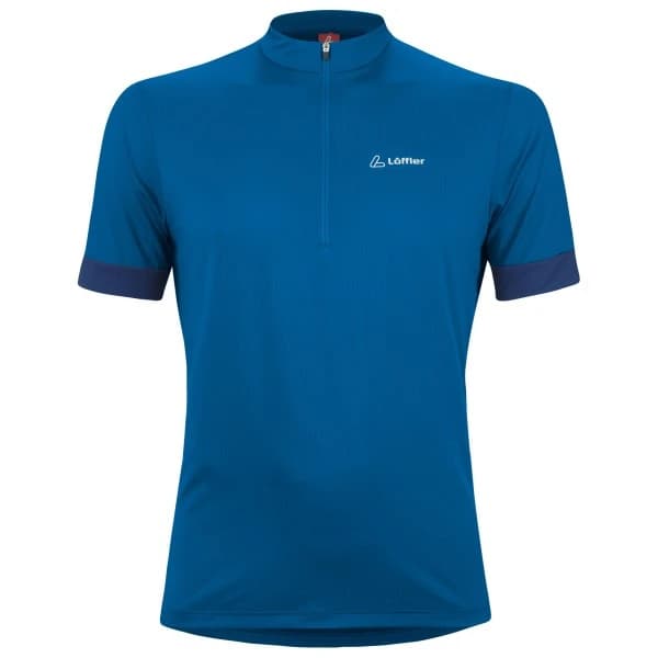 Фланелка с къс ръкав за колоездене Löffler Bike Shirt Half-Zip Pukka Cycling jersey - Marin