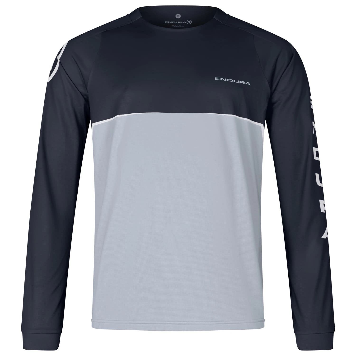 Мъжка фланелка с дълъг ръкав за колоездене Endura Core Printed L/S Tee Cycling jersey - Black