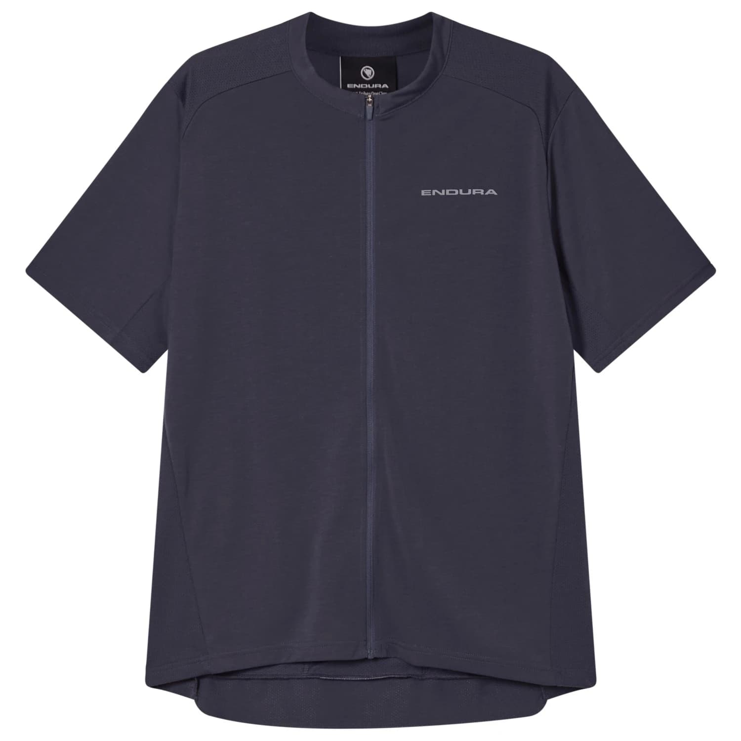 Мъжка фланелка с къс ръкав за колоездене Endura Loop S/S Zipped Jersey Cycling jersey - Carbon Grey