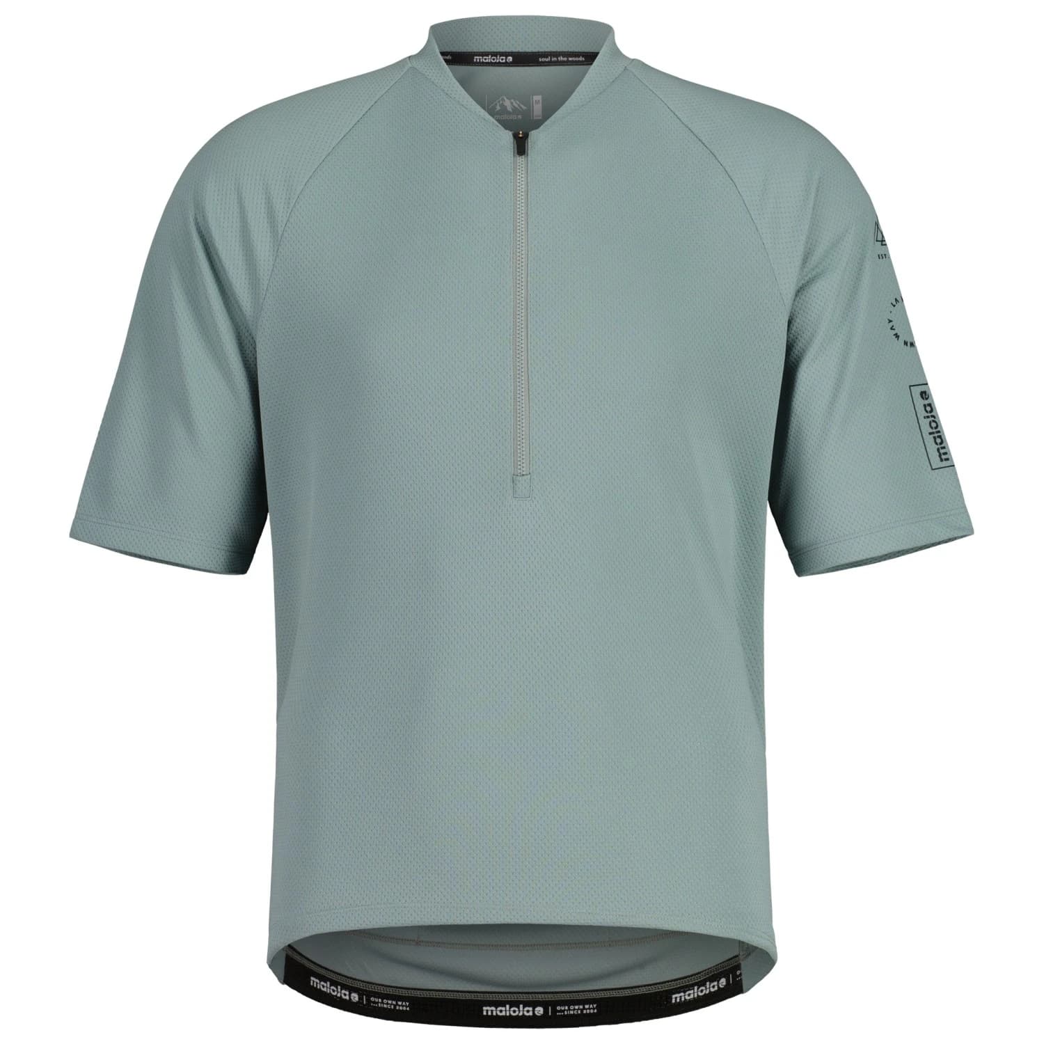 Мъжка фланелка с къс ръкав за колоездене Maloja SpiazzoM. Cycling jersey - Sage