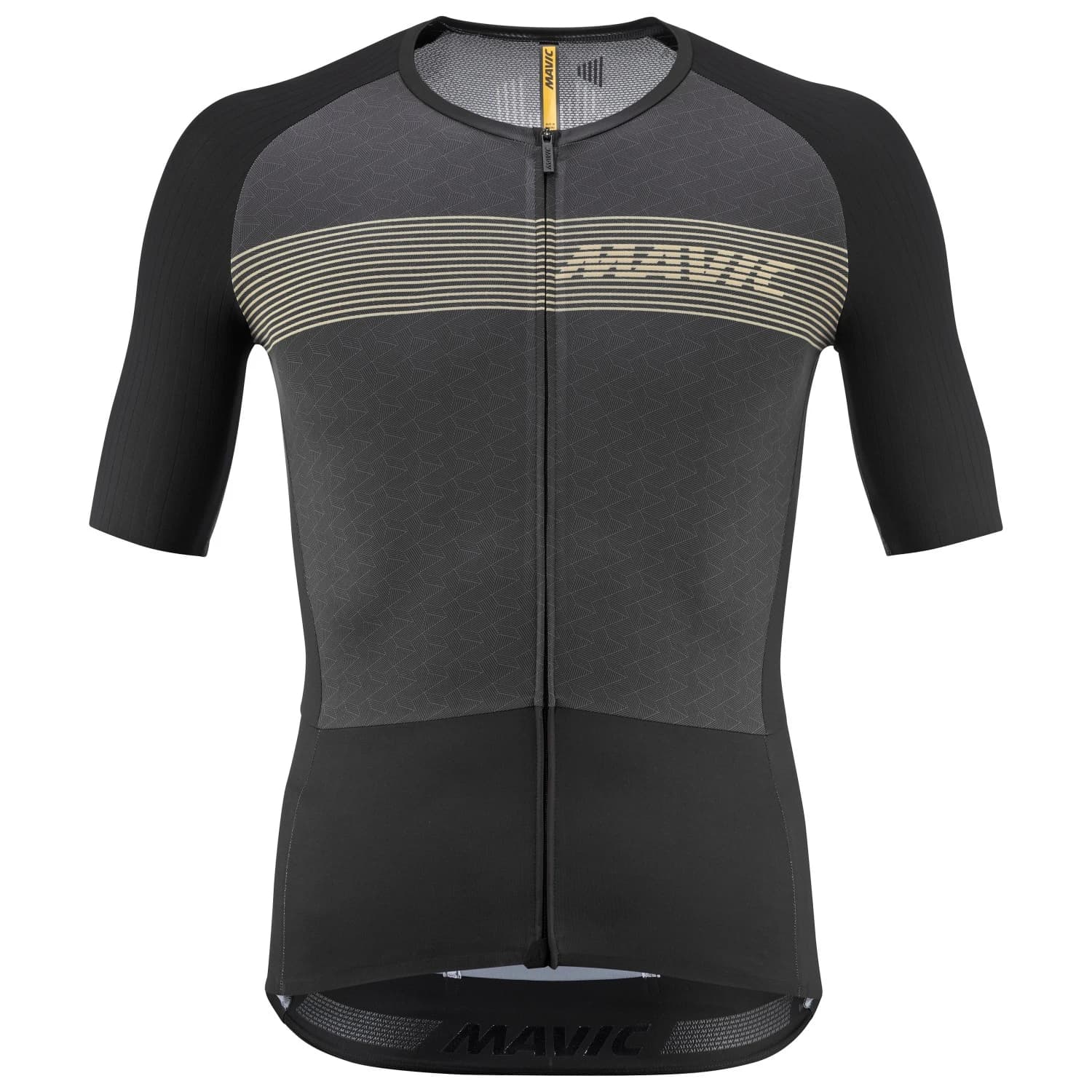 Мъжка фланелка с къс ръкав за колоездене Mavic Cosmic Jersey Cycling jersey - Black