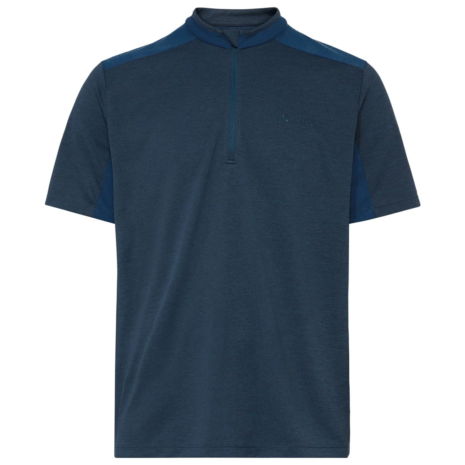Мъжка фланелка с къс ръкав за колоездене Vaude Tamaro Half Zip Shirt IV Cycling jersey - Dark Sea Uni