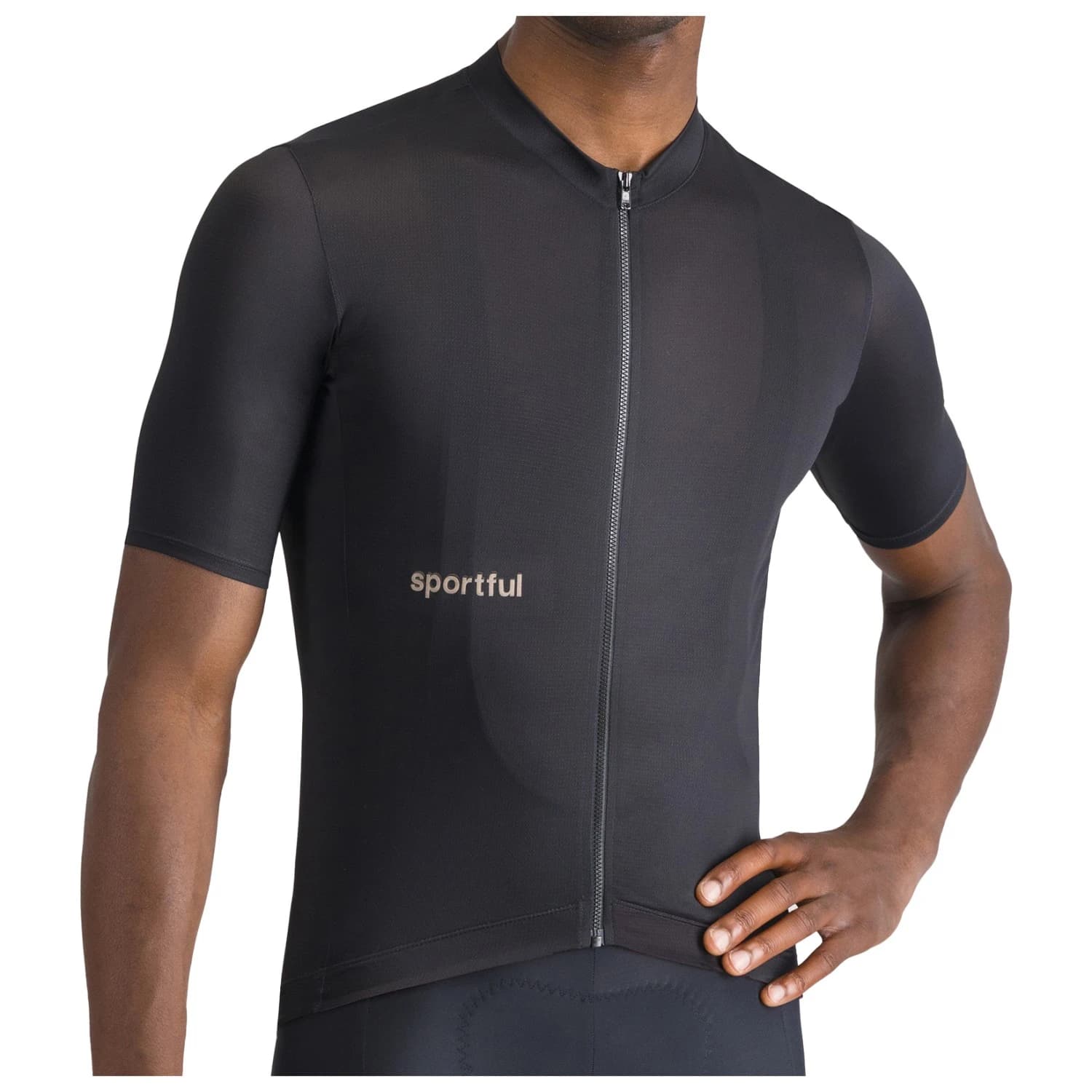Мъжка фланелка с къс ръкав за колоездене Sportful Classic Jersey Cycling jersey - Black