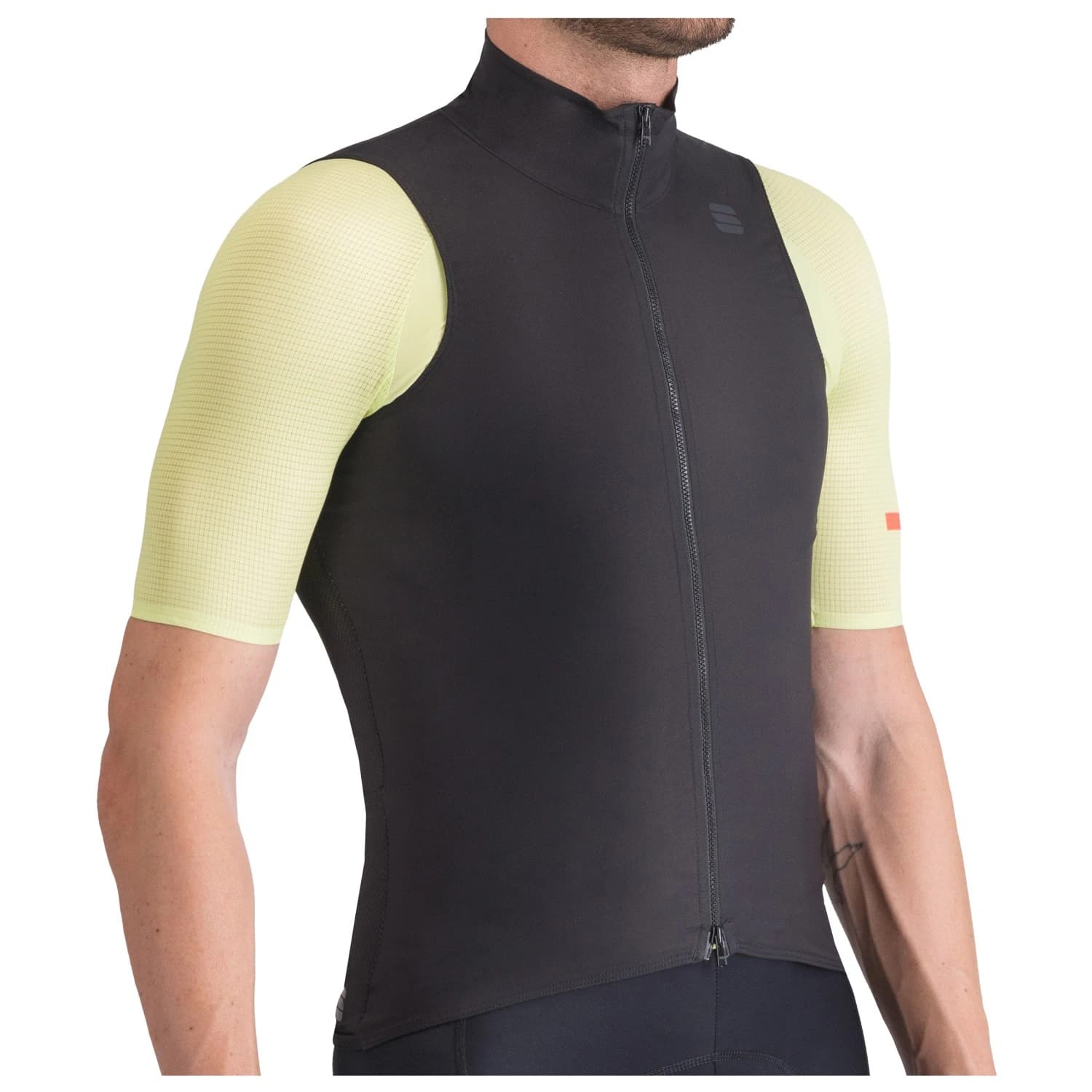 Мъжка фланелка с къс ръкав за колоездене Sportful Pro 2 Vest Cycling vest - Black