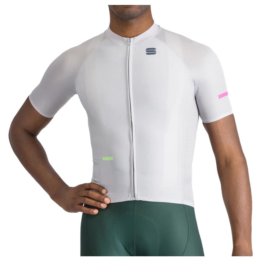 Мъжка фланелка с къс ръкав за колоездене Sportful Supernova Jersey Cycling jersey - Stone Gray