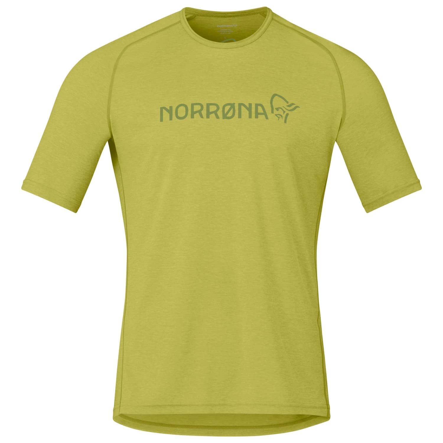 Мъжка фланелка с къс ръкав за колоездене Norrøna Fjørå Equaliser Lightweight T-Shirt Sport shirt - Golden Lime