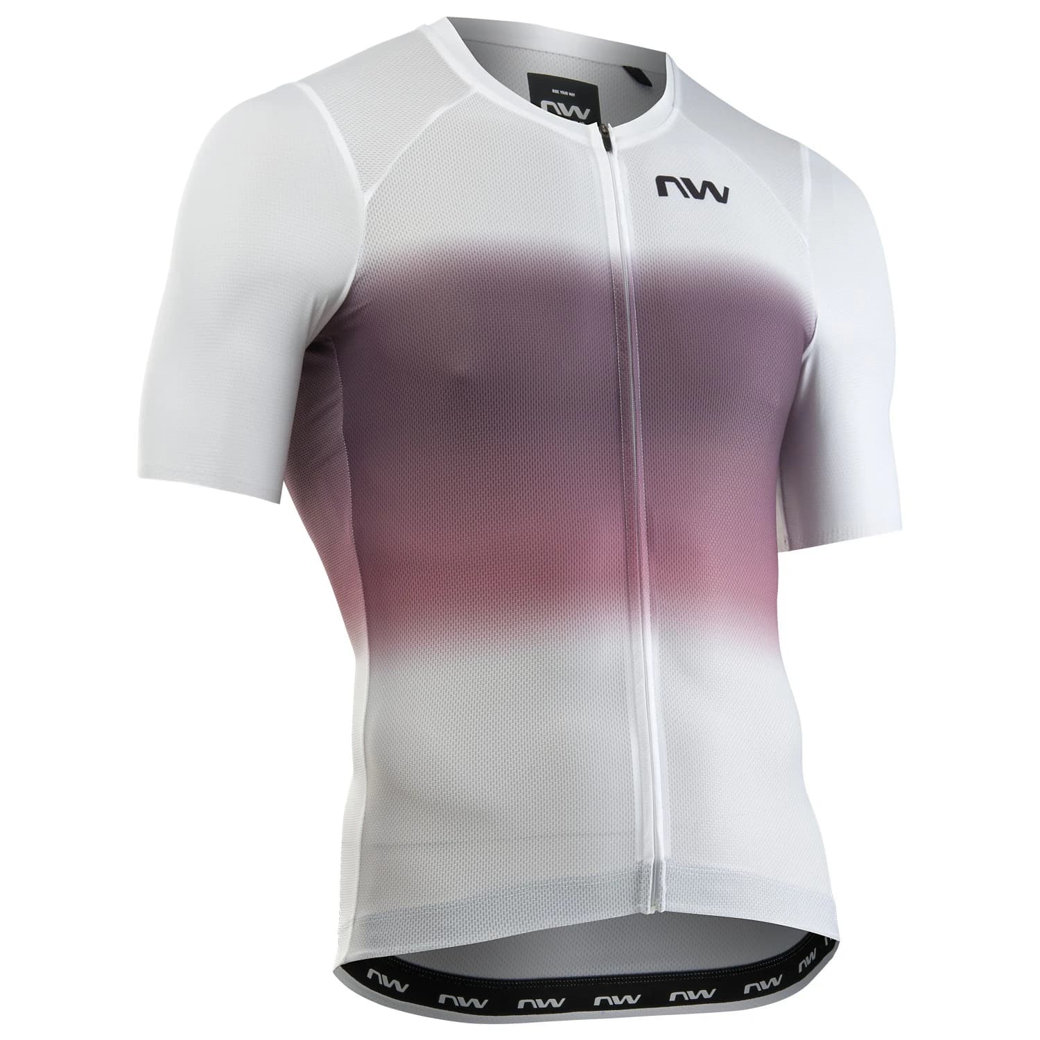 Мъжка фланелка с къс ръкав за колоездене Northwave Blade Air Jersey Short Sleeve Cycling jersey - White / Dusty Malva