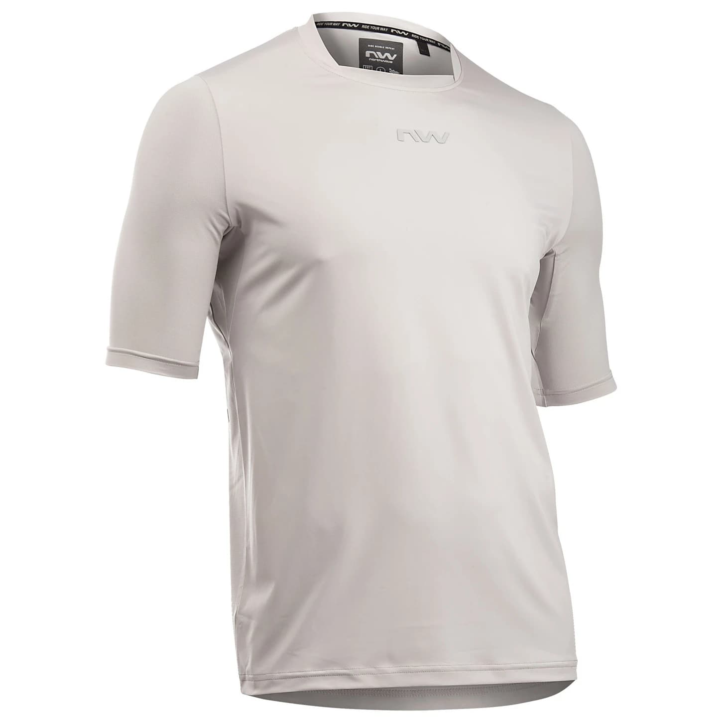 Мъжка фланелка с къс ръкав за колоездене Northwave Bomb Jersey Short Sleeve Cycling jersey - Light Grey