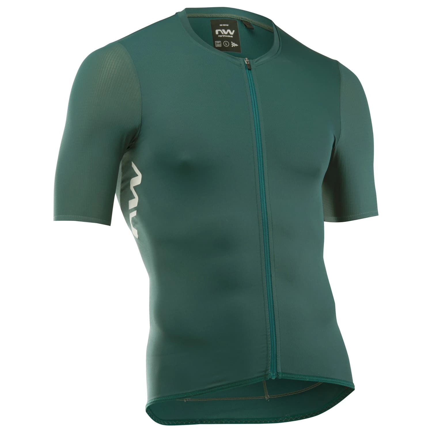 Фланелка с къс ръкав за колоездене Northwave Essence Evo Jersey Short Sleeve Cycling jersey - Petrolium