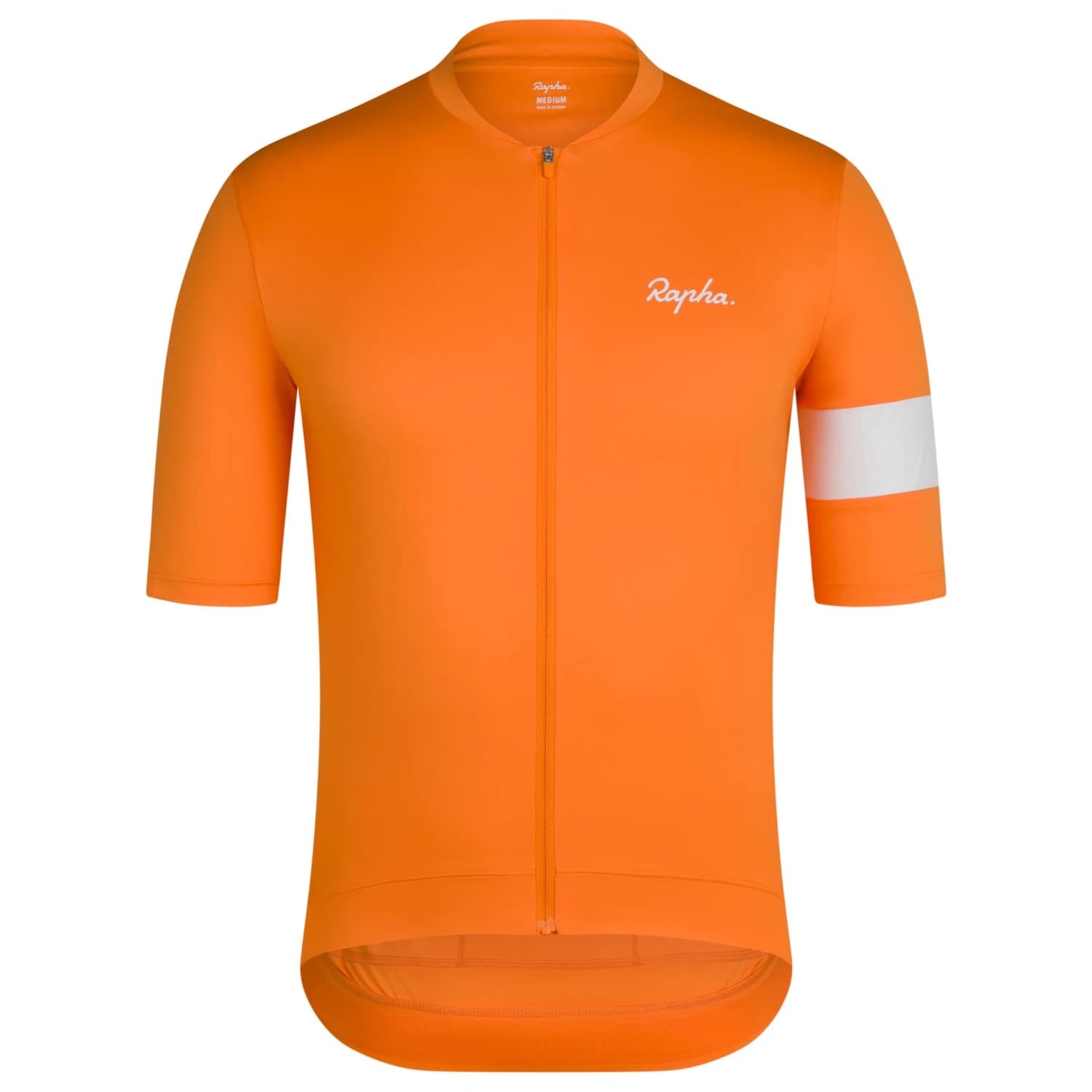 Мъжка фланелка с къс ръкав за колоездене Rapha Core Jersey Cycling jersey - Orange / White