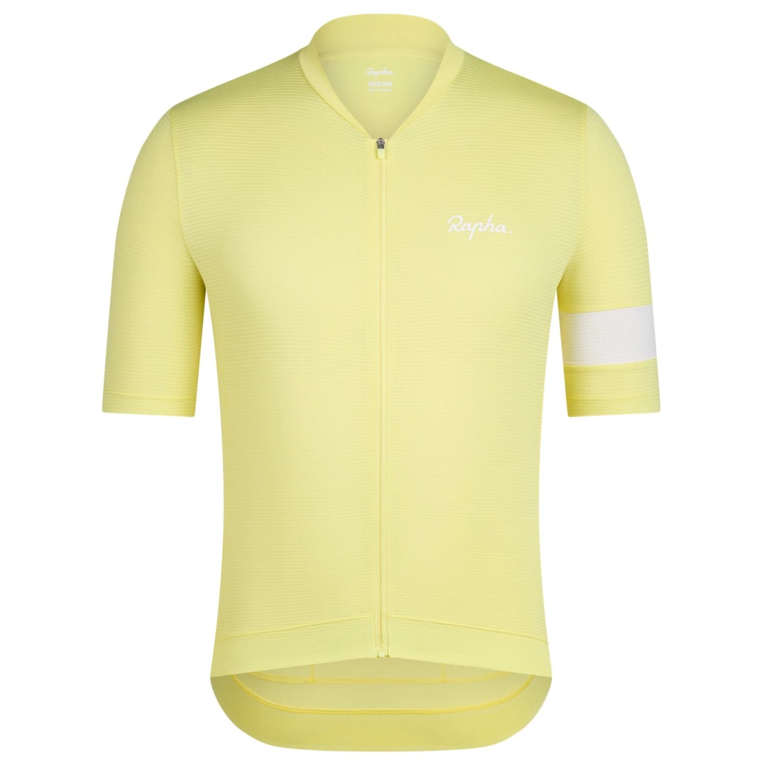 Мъжка фланелка с къс ръкав за колоездене Rapha Core Lightweight Jersey Cycling jersey - Canary Yellow / White Alyssum