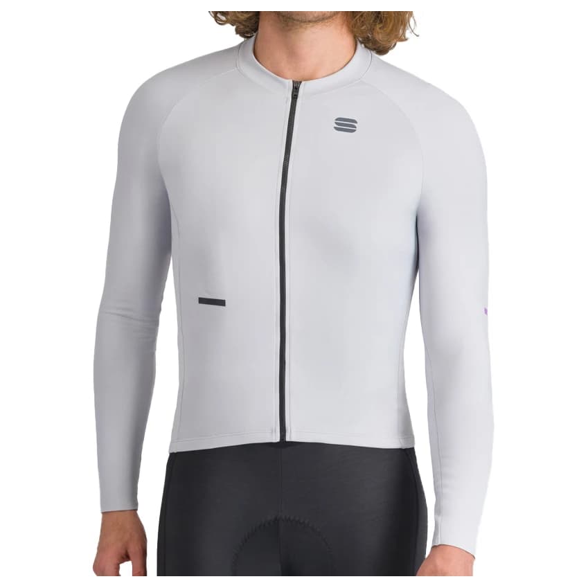 Мъжка фланелка с дълъг ръкав за колоездене Sportful Supernova Thermal Jersey Cycling jersey - Stone Grey