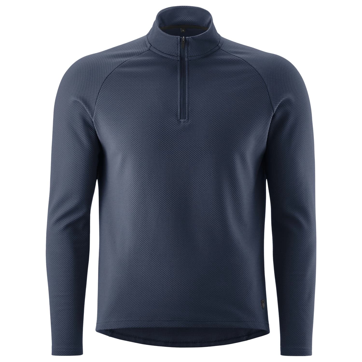 Фланелка с дълъг ръкав за колоездене Gonso Essential Jersey Longsleeve Therm Cycling jersey - Navy Carmen