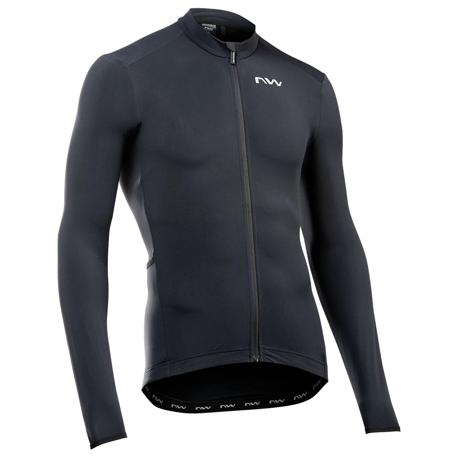 Фланелка с дълъг ръкав за колоездене Northwave Fahrenheit Jersey Cycling jersey - Black