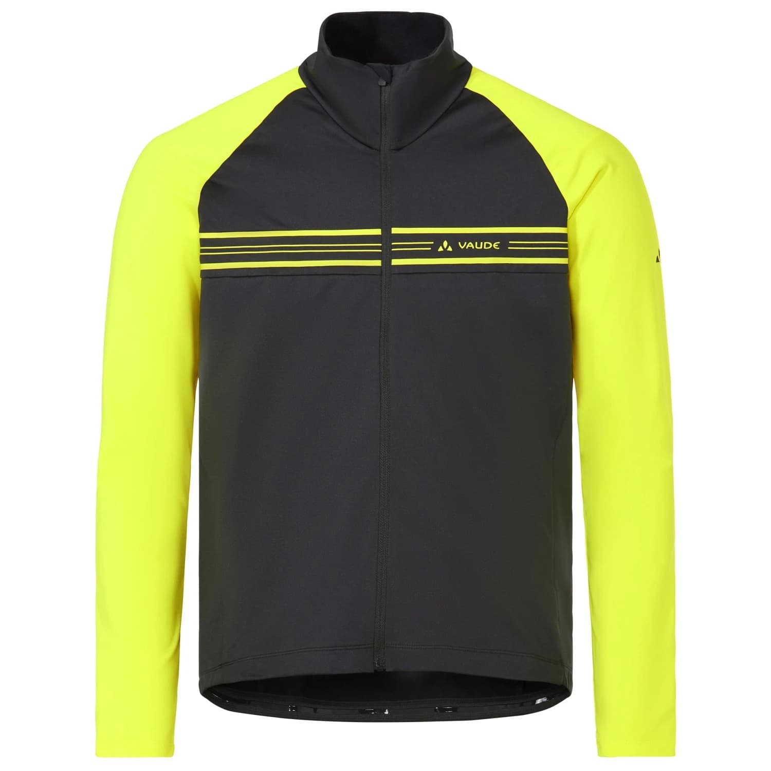 Мъжка фланелка с дълъг ръкав за колоездене Vaude Posta L/S Tricot II Cycling jersey - Neon Yellow
