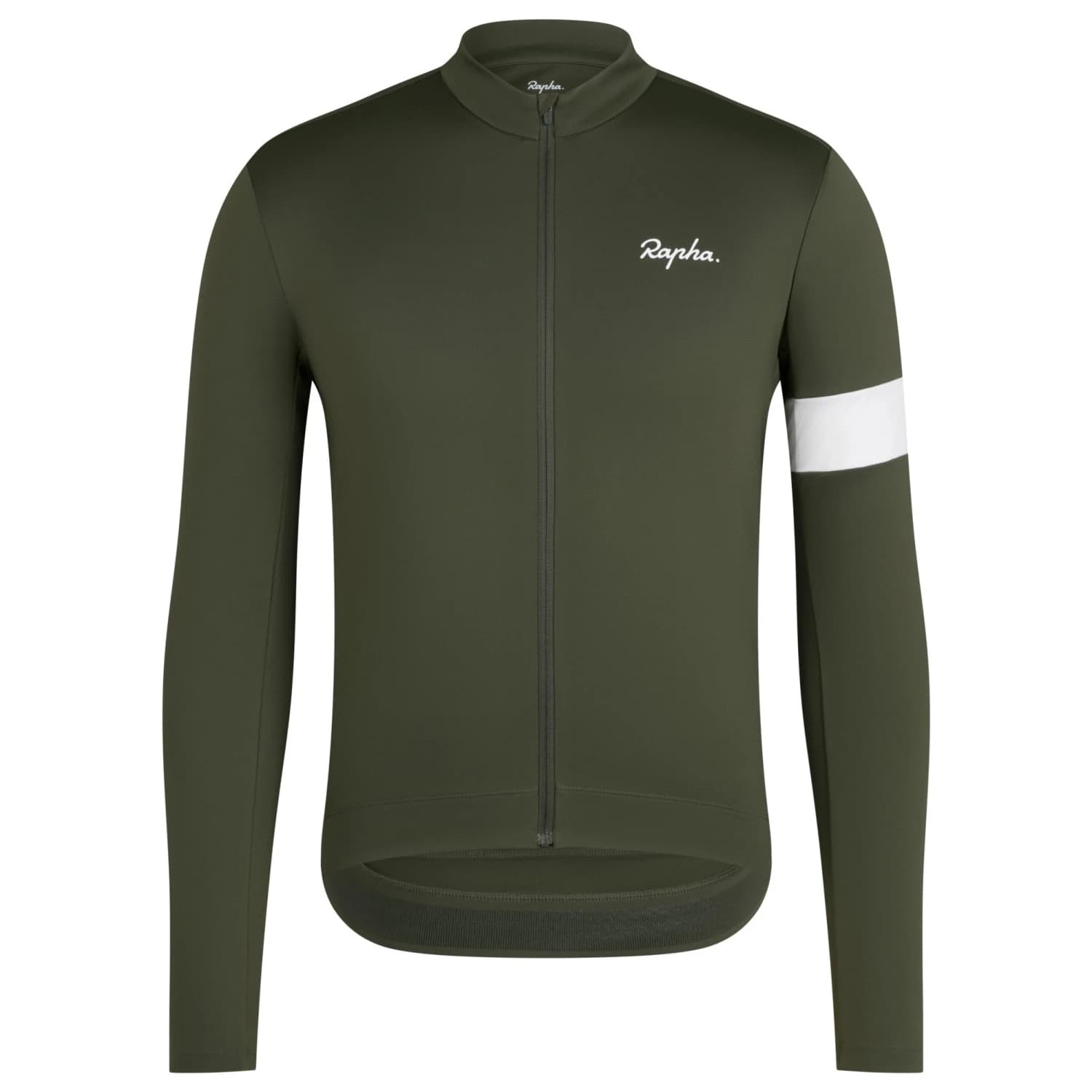 Мъжка фланелка с дълъг ръкав за колоездене Rapha Core Thermal Long Sleeve Jersey Cycling jersey - Deep Depths / White Alyssum