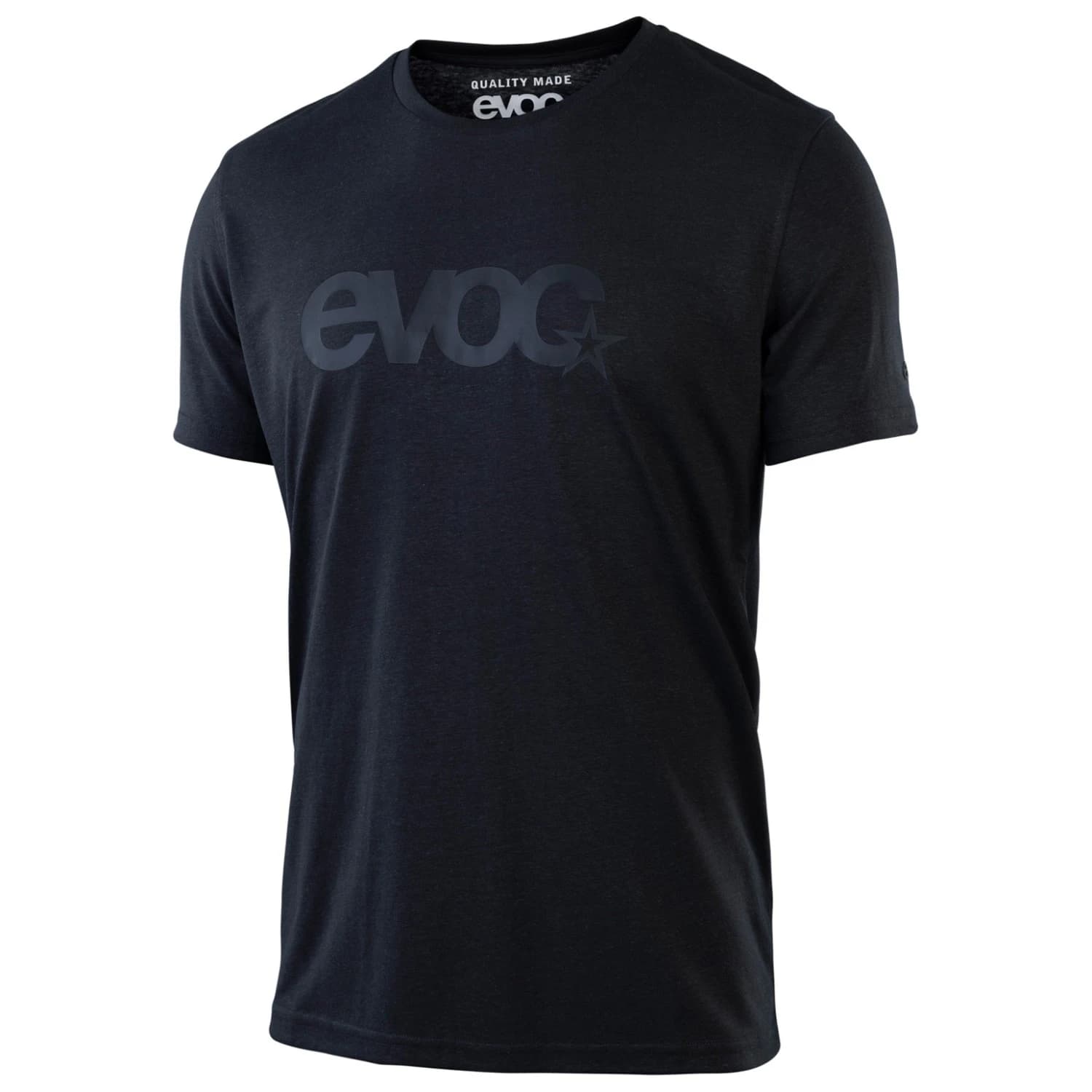Мъжка фланелка с къс ръкав за колоездене Evoc T-Shirt Logo T-shirt - Black