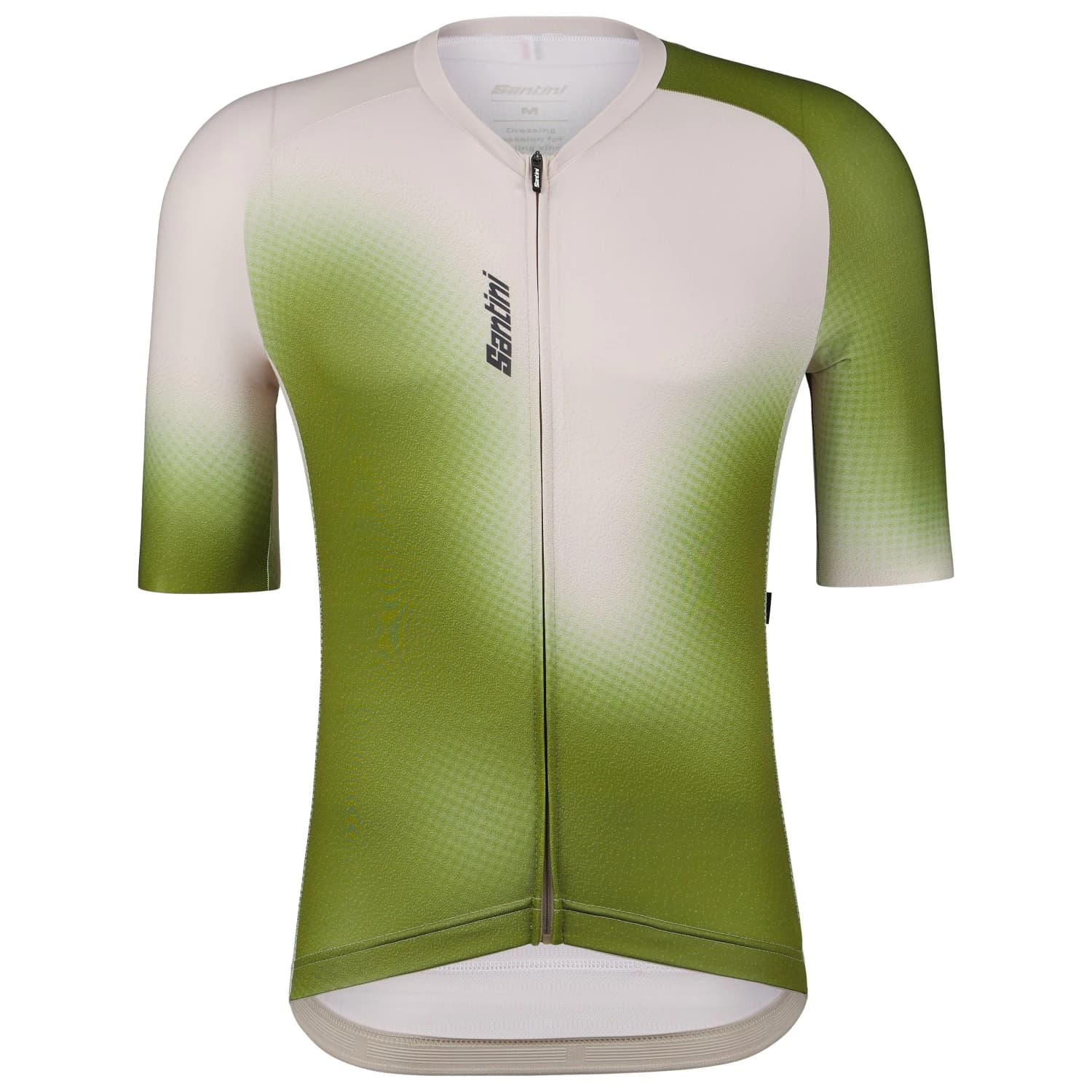 Фланелка с къс ръкав за колоездене Santini Aura S/S Jersey Cycling jersey - Cappuccino