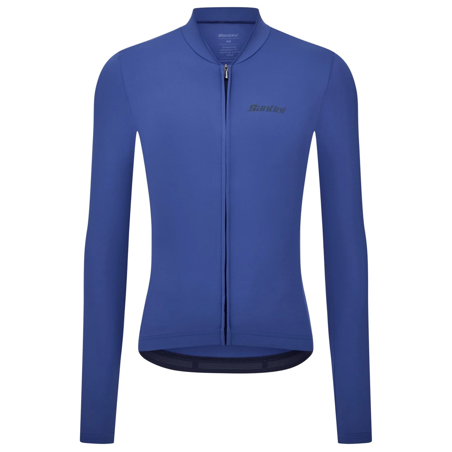 Фланелка с дълъг ръкав за колоездене Santini Sensation L/S Jersey Cycling jersey - Marine