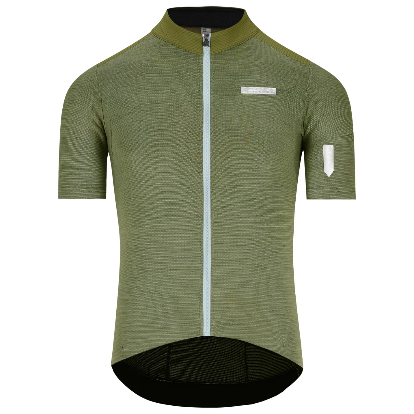 Мъжка фланелка с къс ръкав за колоездене Q36.5 Adventure Tech Merino Jersey Cycling jersey - Drab Green