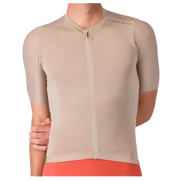 Фланелка с къс ръкав за колоездене Castelli Espresso 2 Jersey Cycling jersey - Clay