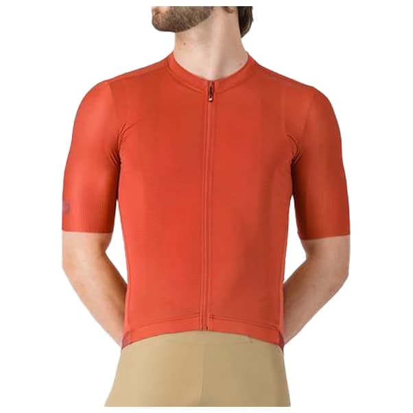 Мъжка фланелка с къс ръкав за колоездене Castelli Espresso 2 Jersey Cycling jersey - Paprika
