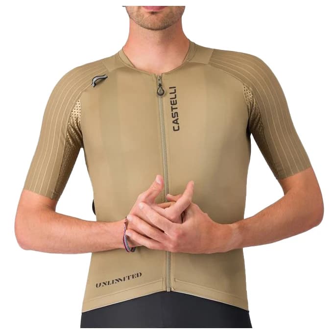 Мъжка фланелка с къс ръкав за колоездене Castelli Unlimited Pro 2 Jersey Cycling jersey - Elmwood