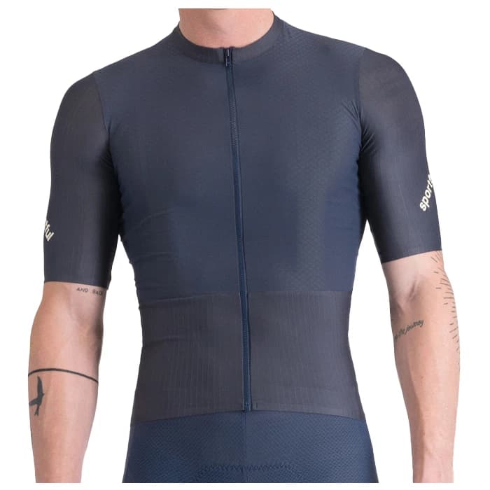 Мъжка фланелка с къс ръкав за колоездене Sportful Hyperepic Jersey Cycling jersey - Galaxy Blue