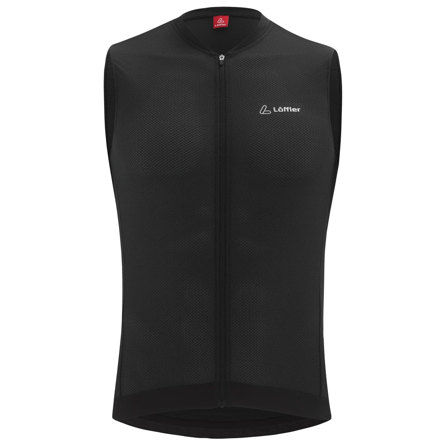 Мъжки потник за колоездене Löffler Bike Sleeveless Jersey Full-Zip Vent Mid Cycling singlet - Black