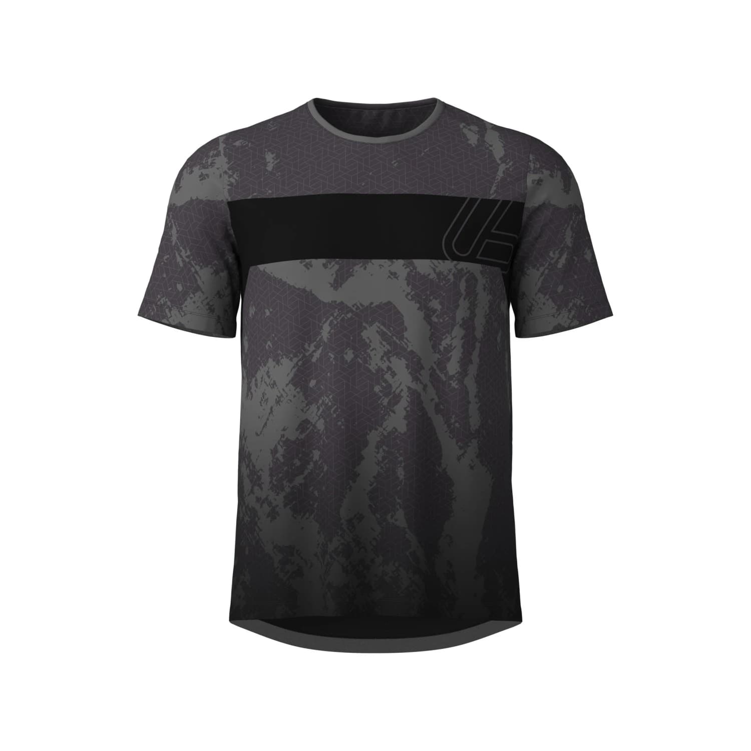 Мъжка фланелка с къс ръкав за колоездене Löffler MTB T-Shirt Raider Cycling jersey - Black