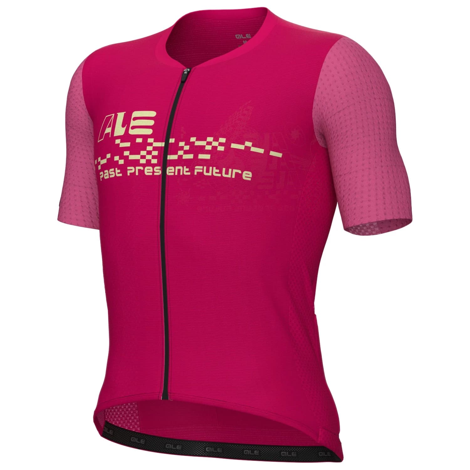 Мъжка фланелка с къс ръкав за колоездене Alé PR-E Megabyte 2.0 S/S Jersey Cycling jersey - Cherry